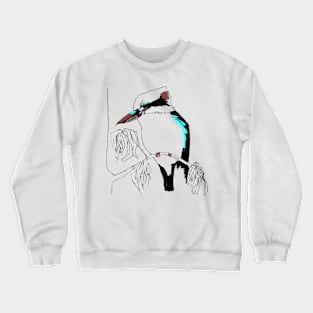 Kookaburra amongst the Gum Leaves Crewneck Sweatshirt